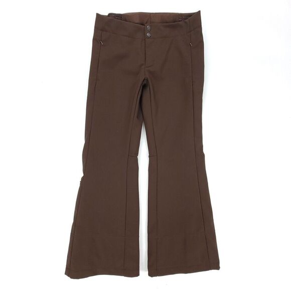 NORTH FACE Apex Insulated Fleece Snow Pant Womens Small Short Chocolate Gorpcore - Picture 1 of 13